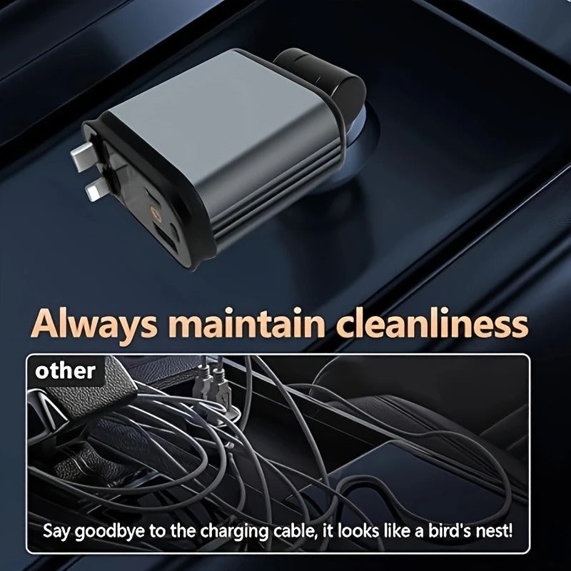 4-in-1 Retractable Car Charger