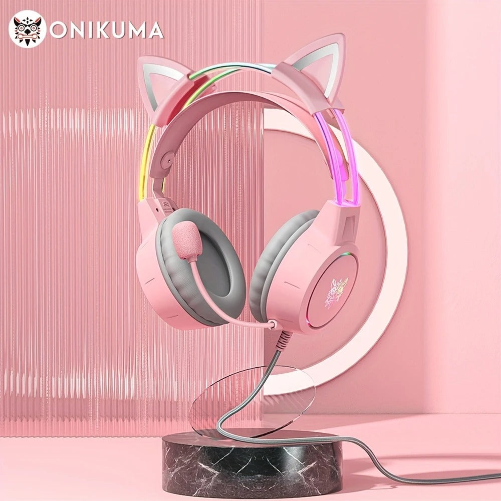 Cat-Ear Gaming Headphones.