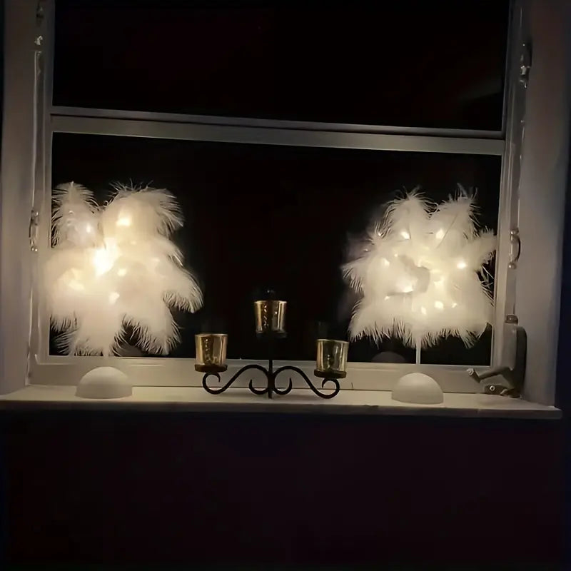 fur table lamp