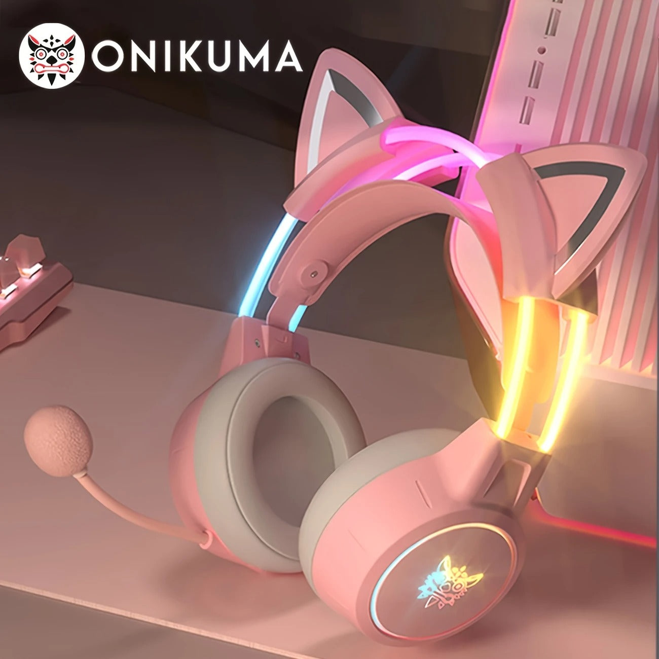 Cat-Ear Gaming Headphones.